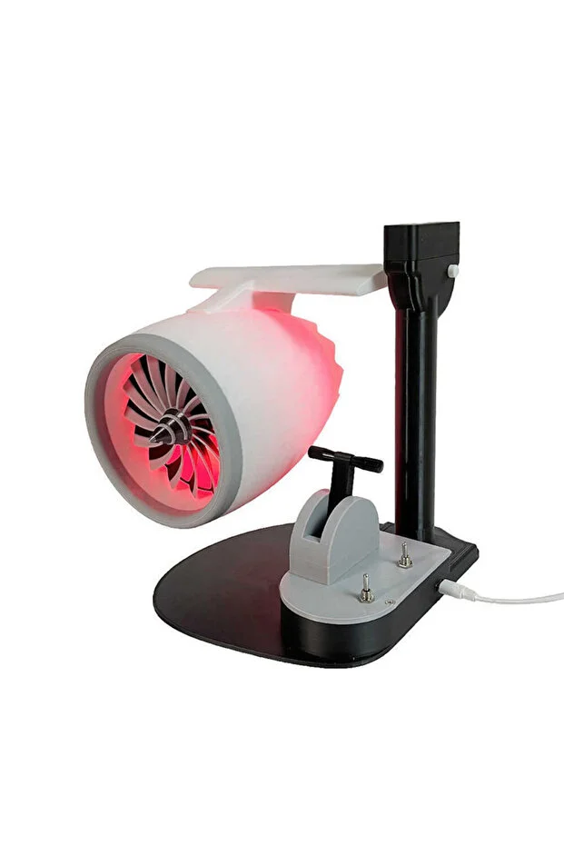 Jet Motor Tasarımlı RGB Hava Nemlendirici Fan USB Masaüstü Buhar Makinesi
